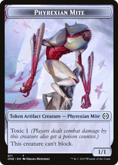 Phyrexian Mite (011) // Phyrexian Golem Double-Sided Token [Phyrexia: All Will Be One Tokens] | North Valley Games