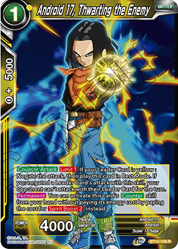 Android 17, Thwarting the Enemy (BT14-109) [Cross Spirits] | North Valley Games