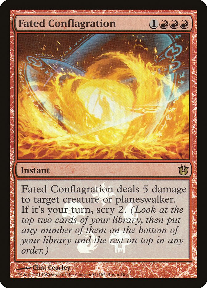Fated Conflagration (Buy-A-Box) [Born of the Gods Promos] | North Valley Games