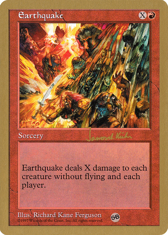 Earthquake (Janosch Kuhn) (SB) [World Championship Decks 1997] | North Valley Games