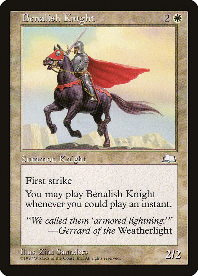 Benalish Knight [Weatherlight] | North Valley Games