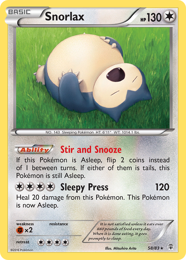 Snorlax (58/83) [XY: Generations] | North Valley Games