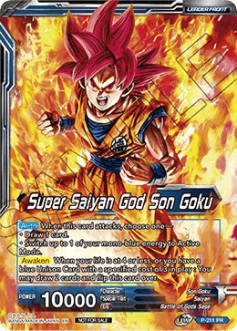 Super Saiyan God Son Goku // SSGSS Son Goku, Soul Striker Reborn (P-211) [Promotion Cards] | North Valley Games