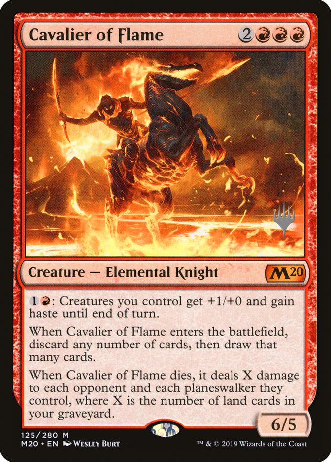 Cavalier of Flame (Promo Pack) [Core Set 2020 Promos] | North Valley Games