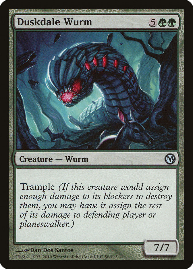 Duskdale Wurm [Duels of the Planeswalkers] | North Valley Games