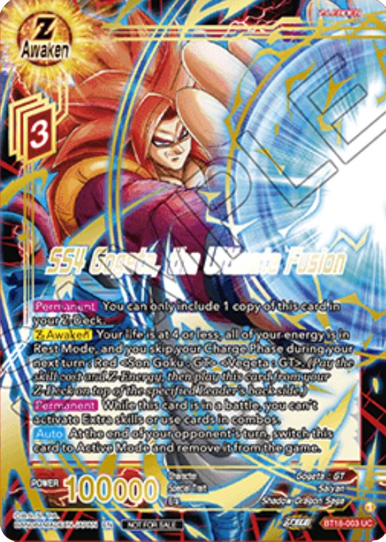 SS4 Gogeta, the Ultimate Fusion (Zenkai Cup 2022 Champion) (BT18-003) [Tournament Promotion Cards] | North Valley Games