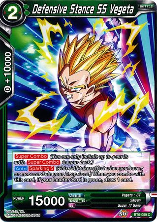 Defensive Stance SS Vegeta (BT5-059) [Miraculous Revival] | North Valley Games