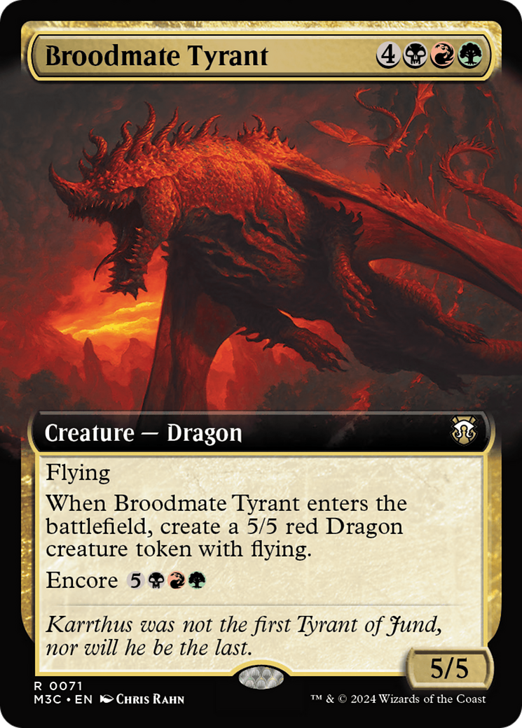 Broodmate Tyrant (Extended Art) [Modern Horizons 3 Commander] | North Valley Games