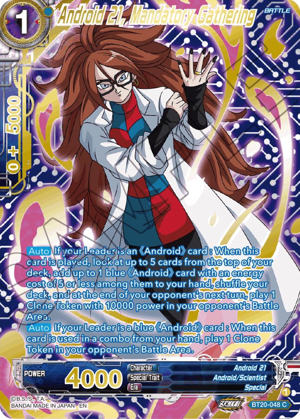 Android 21, Mandatory Gathering (Gold-Stamped) (BT20-048) [Power Absorbed] | North Valley Games