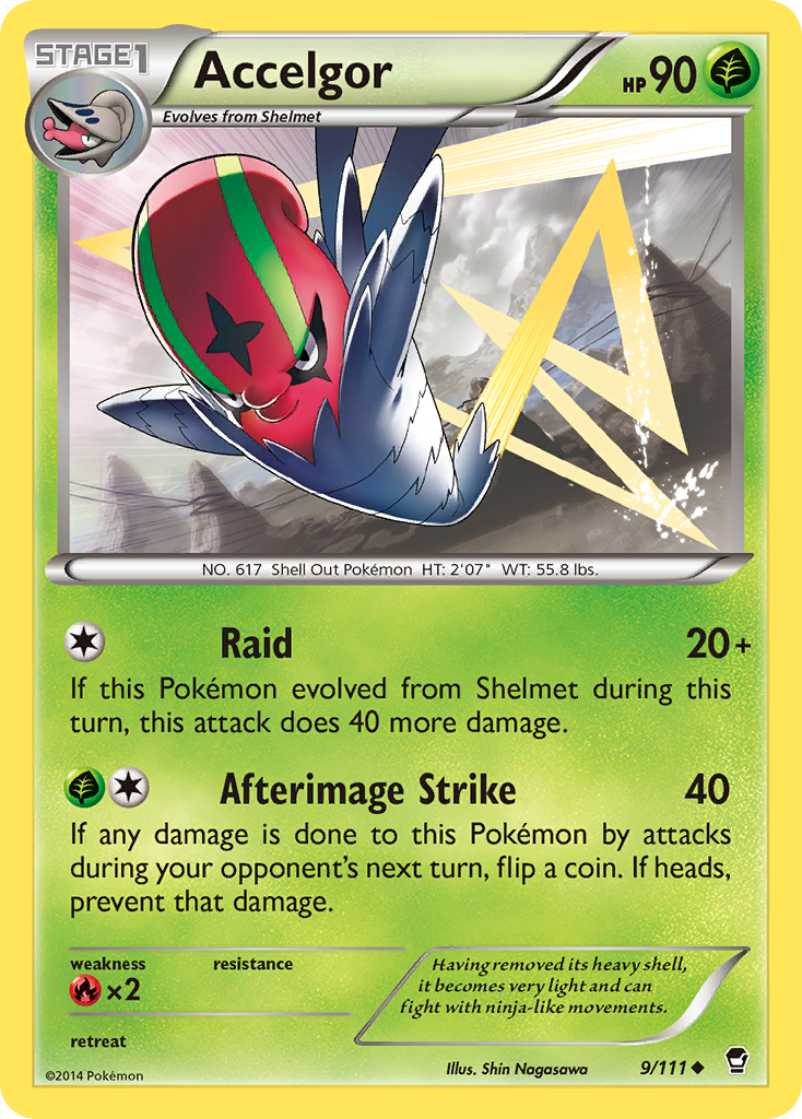 Accelgor (9/111) [XY: Furious Fists] | North Valley Games