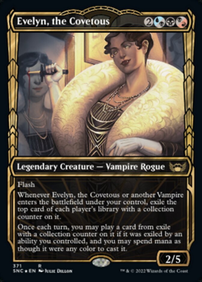 Evelyn, the Covetous (Showcase Golden Age Gilded Foil) [Streets of New Capenna] | North Valley Games