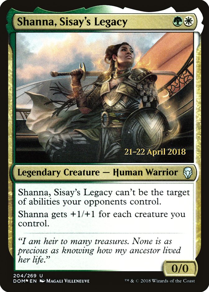 Shanna, Sisay's Legacy [Dominaria Prerelease Promos] | North Valley Games