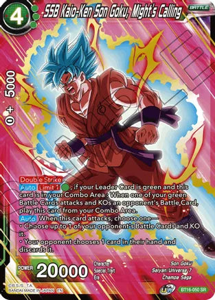 SSB Kaio-Ken Son Goku, Might's Calling (BT16-050) [Realm of the Gods] | North Valley Games