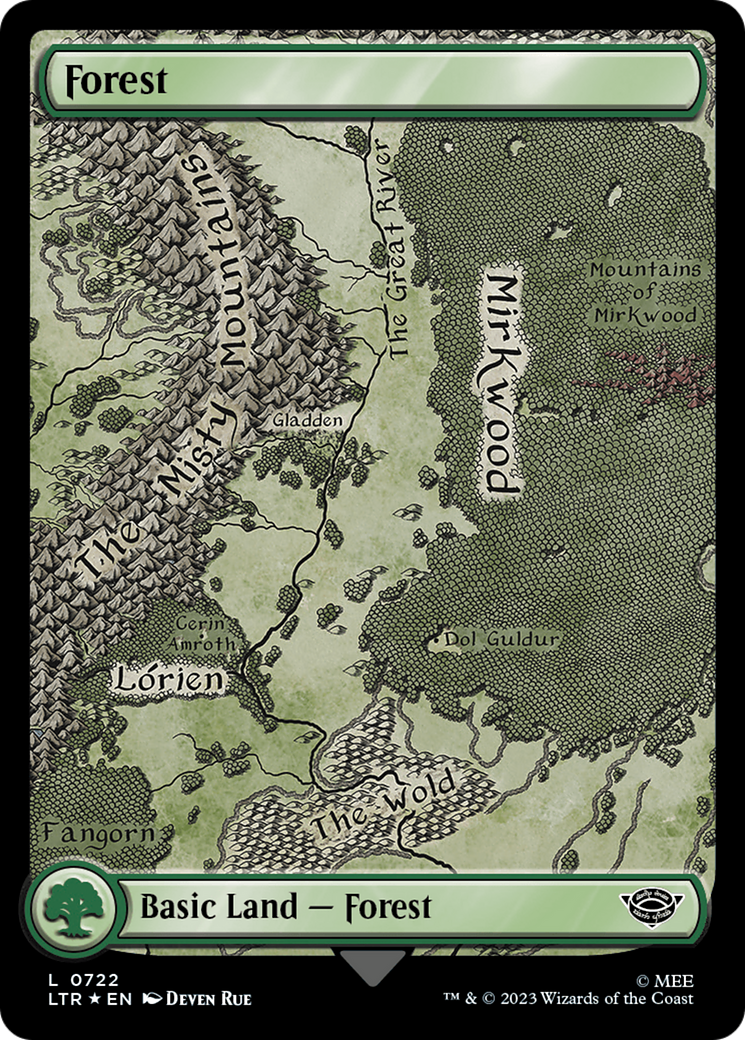 Forest (0722) (Surge Foil) [The Lord of the Rings: Tales of Middle-Earth] | North Valley Games