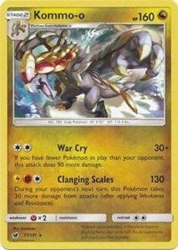 Kommo-o (77/111) (Cracked Ice Holo) (Theme Deck Exclusive) [Sun & Moon: Crimson Invasion] | North Valley Games