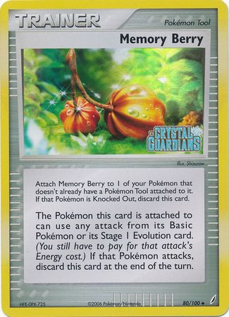 Memory Berry (80/100) (Stamped) [EX: Crystal Guardians] | North Valley Games