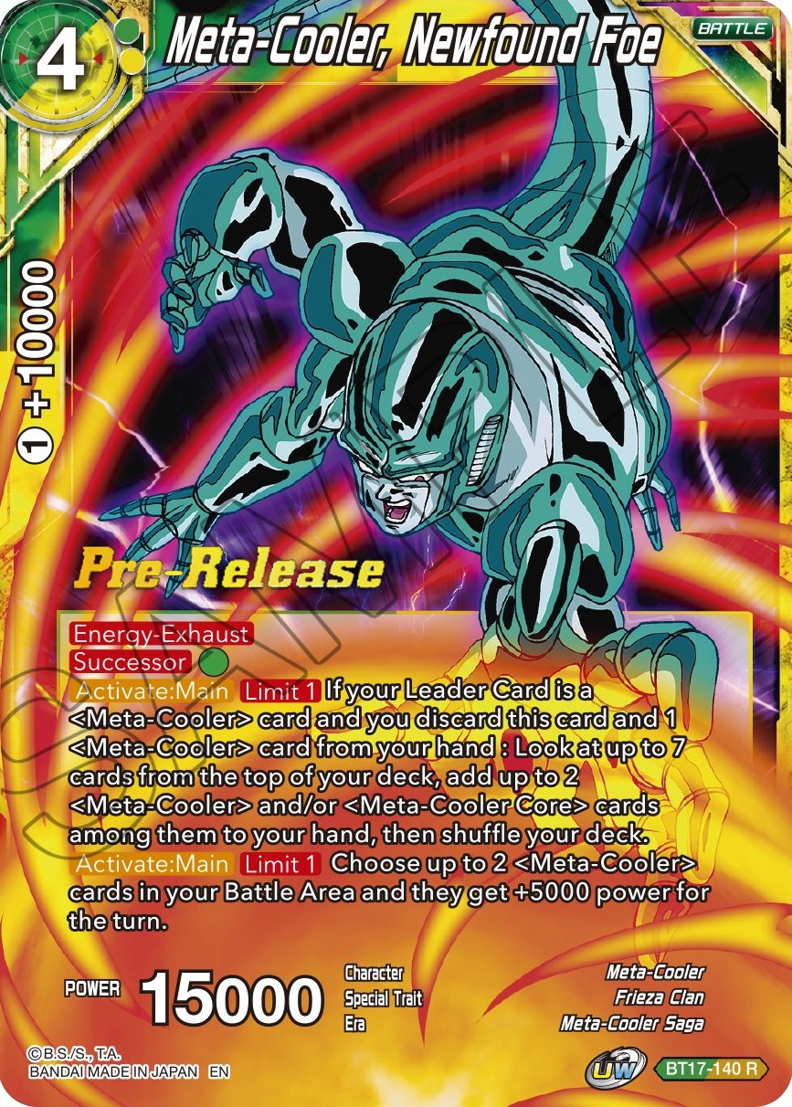 Meta-Cooler, Newfound Foe (BT17-140) [Ultimate Squad Prerelease Promos] | North Valley Games