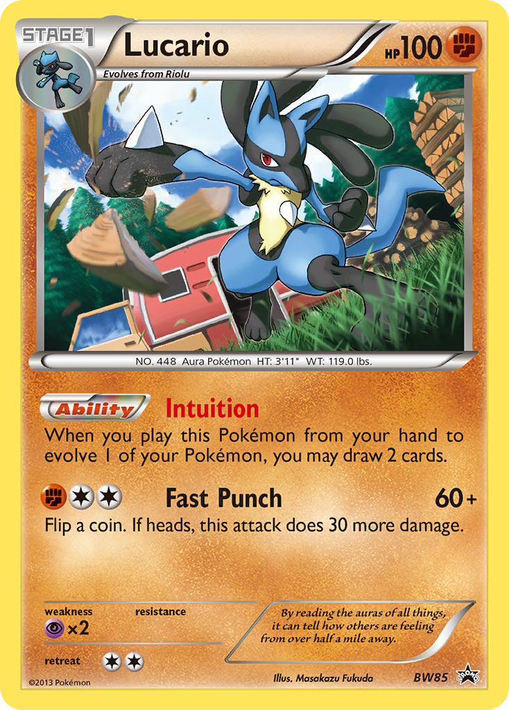 Lucario (BW85) [Black & White: Black Star Promos] | North Valley Games