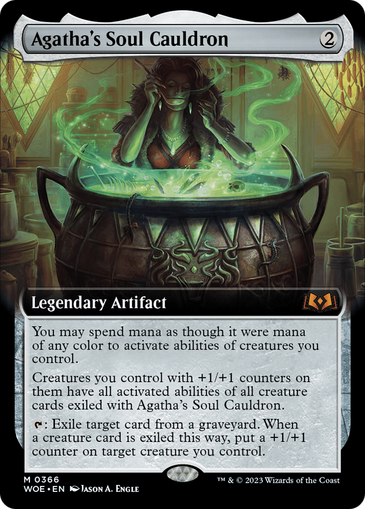 Agatha's Soul Cauldron (Extended Art) [Wilds of Eldraine] | North Valley Games