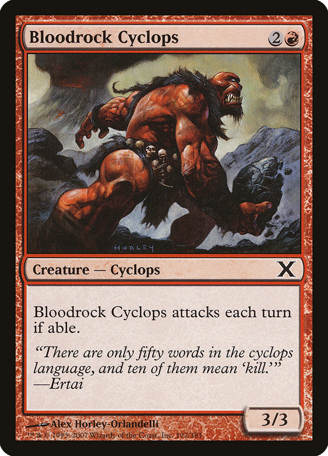 Bloodrock Cyclops [Tenth Edition] | North Valley Games