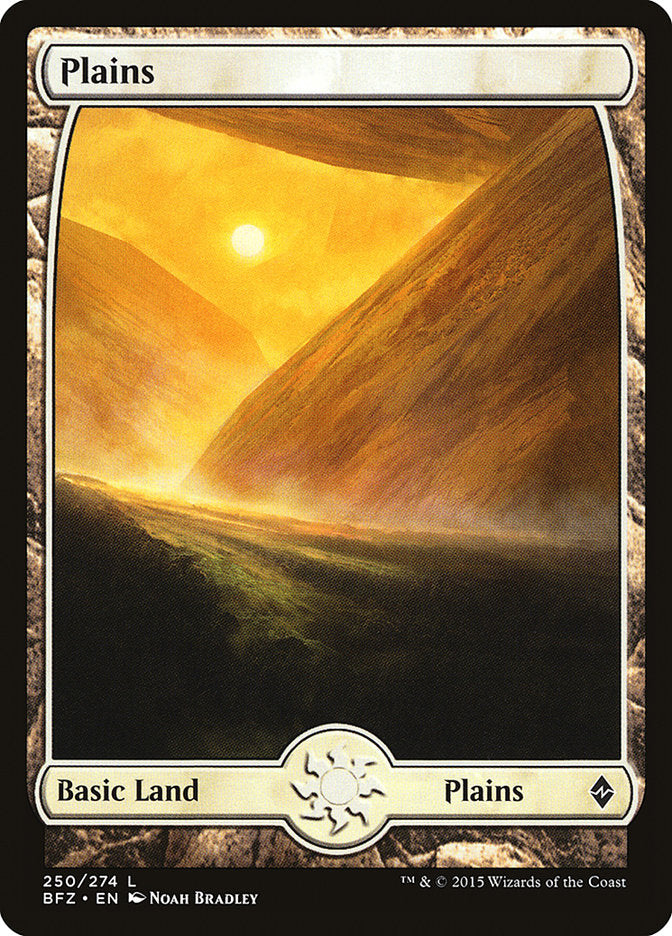 Plains (250) (Full Art) [Battle for Zendikar] | North Valley Games