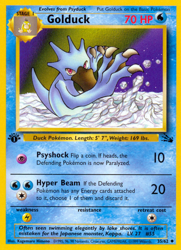 Golduck (35/62) [Fossil 1st Edition] | North Valley Games