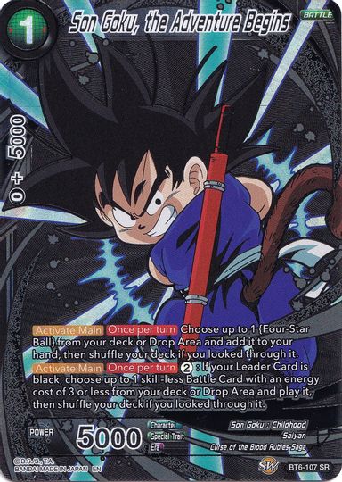 Son Goku, the Adventure Begins (Collector's Selection Vol. 1) (BT6-107) [Promotion Cards] | North Valley Games