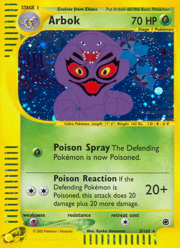 Arbok (3/165) [Expedition: Base Set] | North Valley Games