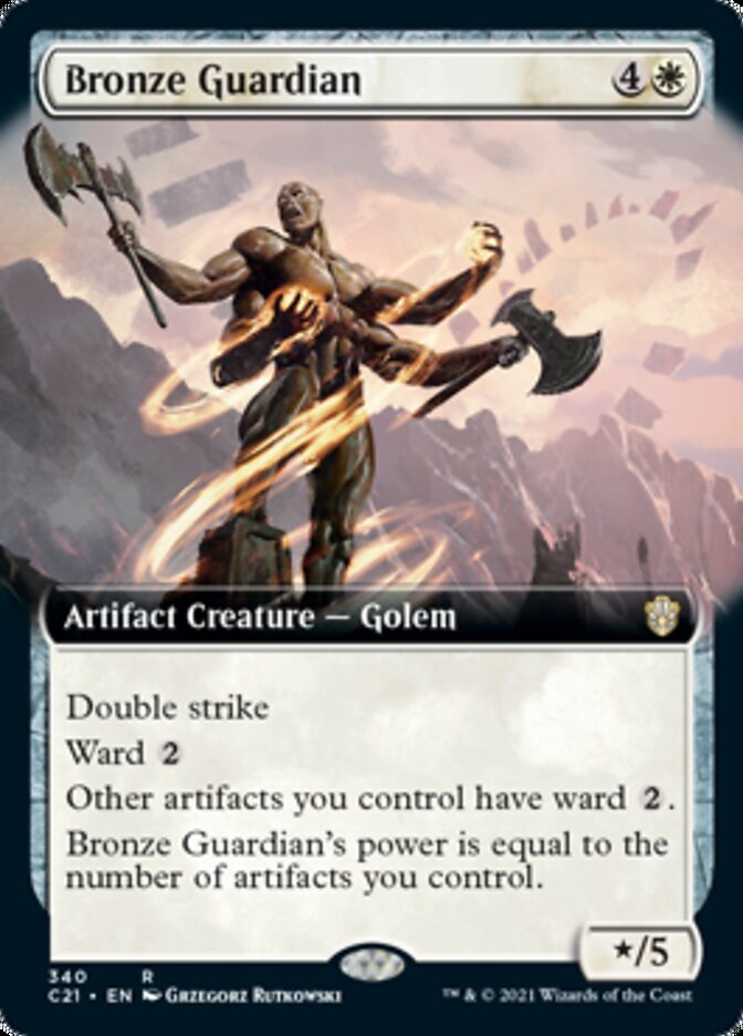 Bronze Guardian (Extended Art) [Commander 2021] | North Valley Games