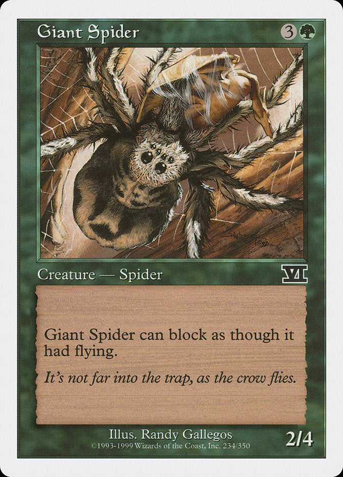 Giant Spider [Classic Sixth Edition] | North Valley Games