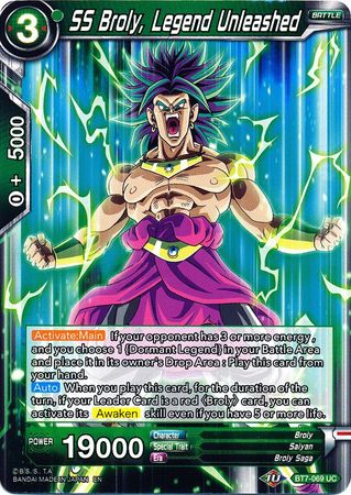 SS Broly, Legend Unleashed (BT7-069) [Assault of the Saiyans] | North Valley Games