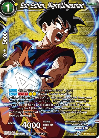 Son Gohan, Might Unleashed (Winner Stamped) (P-349) [Tournament Promotion Cards] | North Valley Games