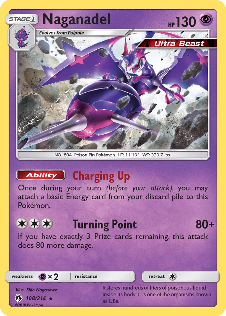 Naganadel(108/214) (Theme Deck Exclusive) [Sun & Moon: Lost Thunder] | North Valley Games
