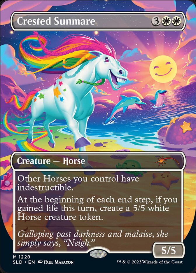 Crested Sunmare (Borderless) [Secret Lair Drop Series] | North Valley Games