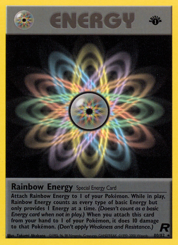 Rainbow Energy (80/82) [Team Rocket 1st Edition] | North Valley Games