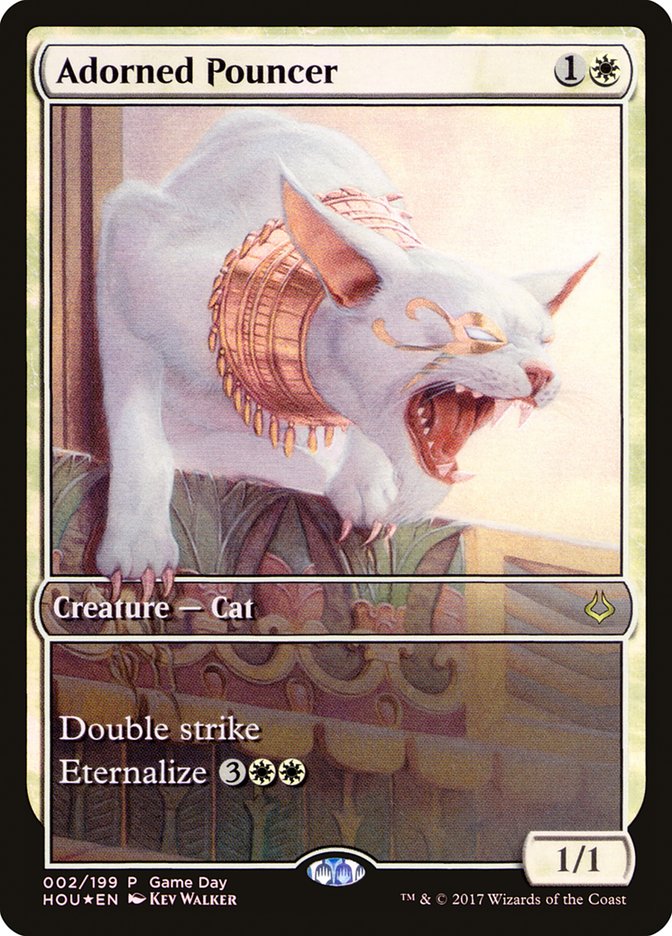 Adorned Pouncer (Game Day) (Full Art) [Hour of Devastation Promos] | North Valley Games
