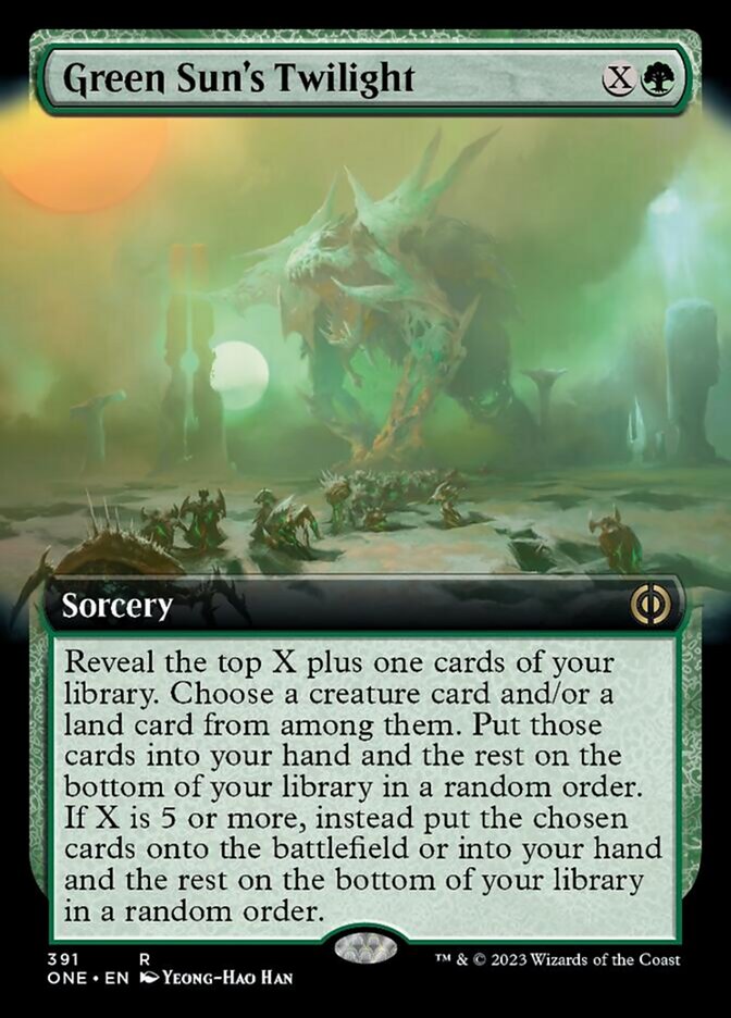 Green Sun's Twilight (Extended Art) [Phyrexia: All Will Be One] | North Valley Games