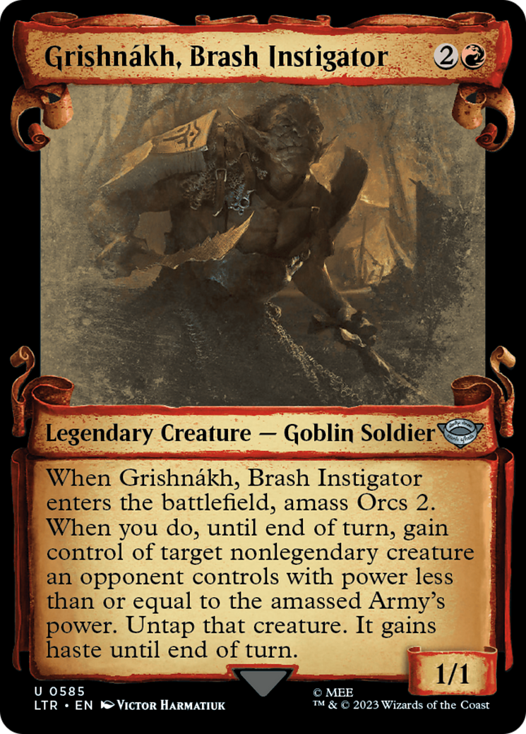 Grishnakh, Brash Instigator [The Lord of the Rings: Tales of Middle-Earth Showcase Scrolls] | North Valley Games