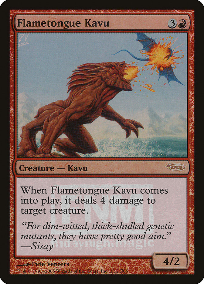 Flametongue Kavu [Friday Night Magic 2005] | North Valley Games