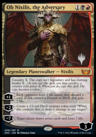 Ob Nixilis, the Adversary (Promo Pack) [Streets of New Capenna Promos] | North Valley Games