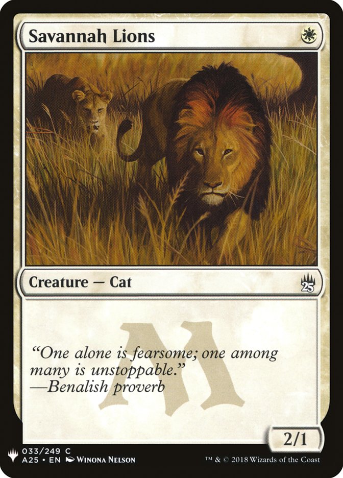 Savannah Lions [Mystery Booster] | North Valley Games