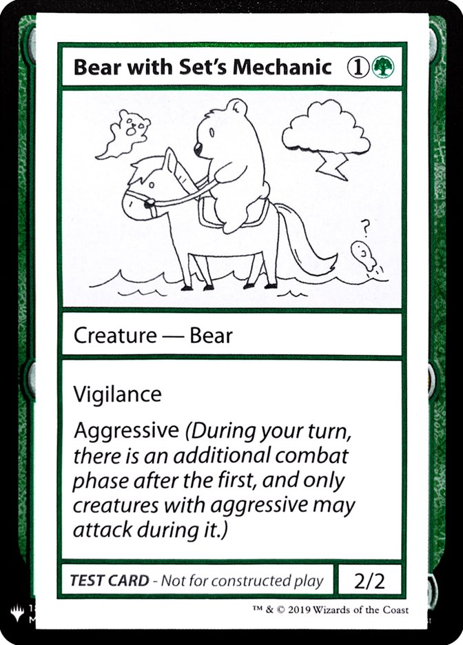 Bear with Set's Mechanic [Mystery Booster Playtest Cards] | North Valley Games