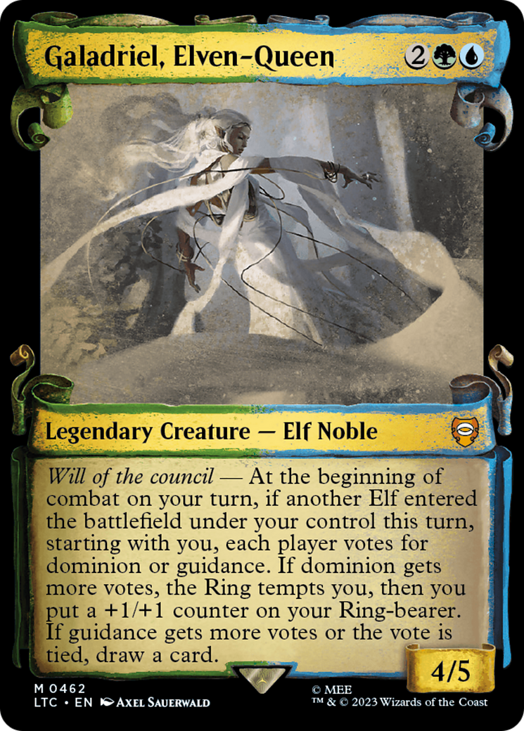 Galadriel, Elven-Queen [The Lord of the Rings: Tales of Middle-Earth Commander Showcase Scrolls] | North Valley Games