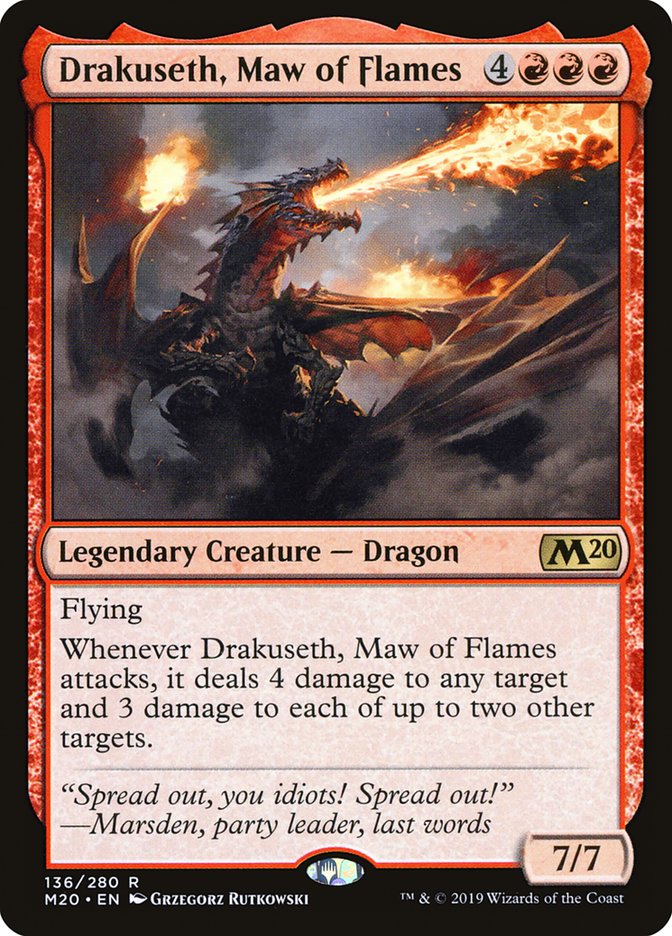 Drakuseth, Maw of Flames [Core Set 2020] | North Valley Games