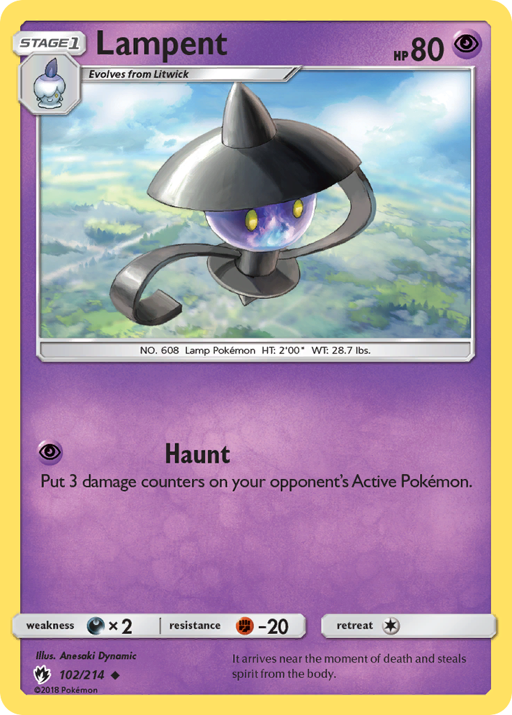 Lampent (102/214) [Sun & Moon: Lost Thunder] | North Valley Games