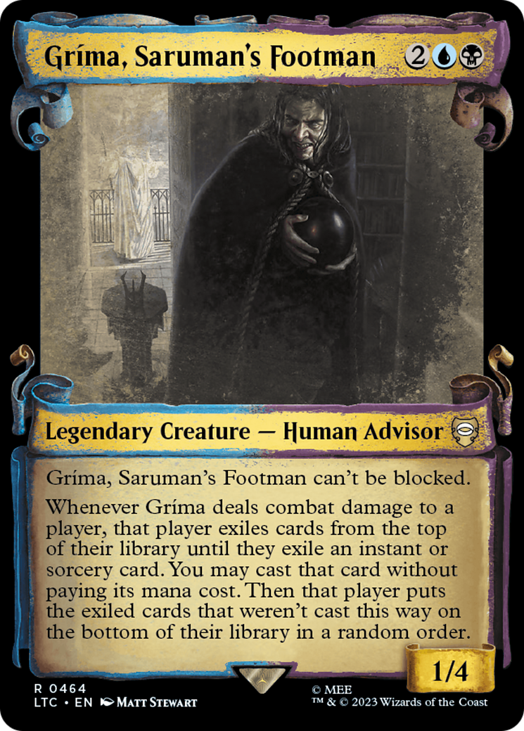 Grima, Saruman's Footman [The Lord of the Rings: Tales of Middle-Earth Commander Showcase Scrolls] | North Valley Games