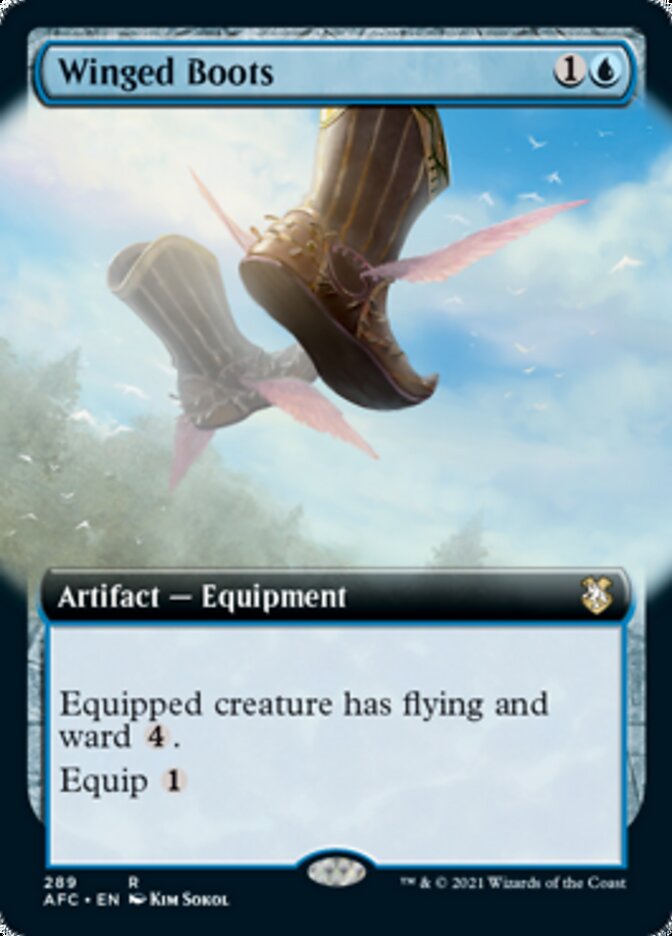 Winged Boots (Extended Art) [Dungeons & Dragons: Adventures in the Forgotten Realms Commander] | North Valley Games
