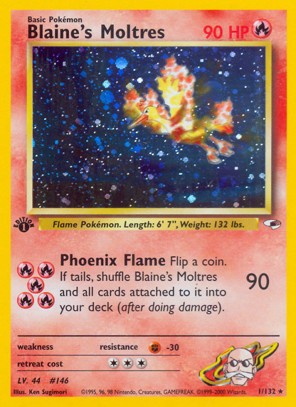 Blaine's Moltres (1/132) [Gym Heroes 1st Edition] | North Valley Games