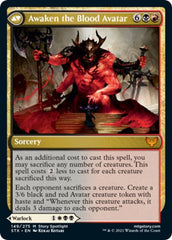 Extus, Oriq Overlord // Awaken the Blood Avatar [Strixhaven: School of Mages Prerelease Promos] | North Valley Games