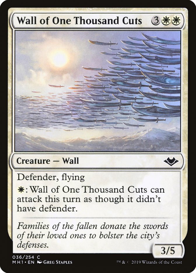 Wall of One Thousand Cuts [Modern Horizons] | North Valley Games